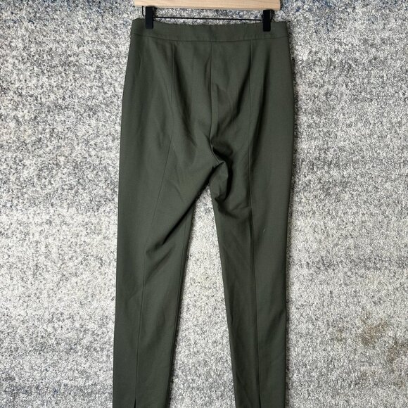 Theory Pants Womens 8 Green Wool Blend Slim Ankle Dress Trousers Work Office - Picture 5 of 7
